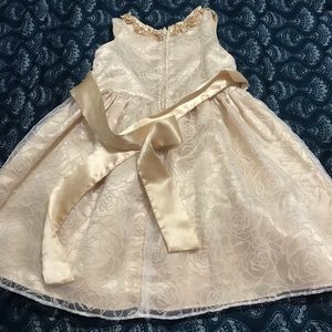A gold dress